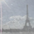 現代アート作品　ビデオ映像や音を使用し『時間』をテーマ　パリのビデオ映像を重ねる